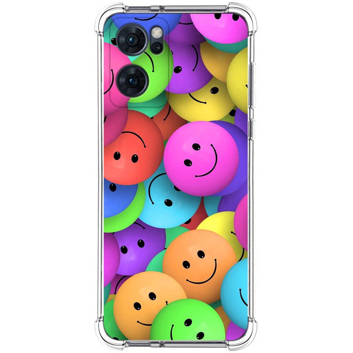 Funda Silicona Antigolpes para Oppo Find X5 Lite 5G diseño Smile Dibujos