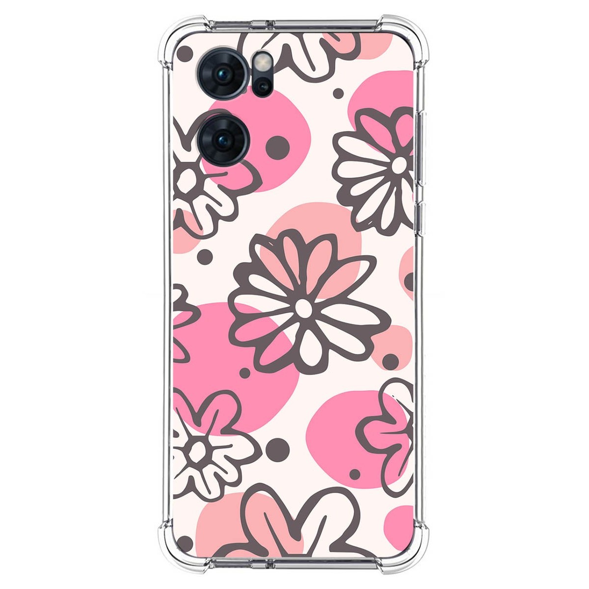 Funda Silicona Antigolpes para Oppo Find X5 Lite 5G diseño Flores 09 Dibujos