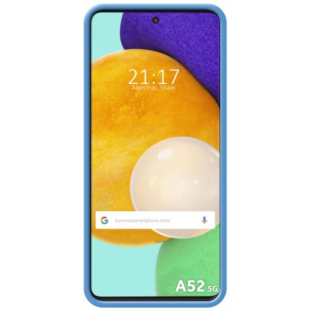 Funda Silicona Líquida Ultra Suave para Samsung Galaxy A52 / A52 5G / A52s 5G Color Azul