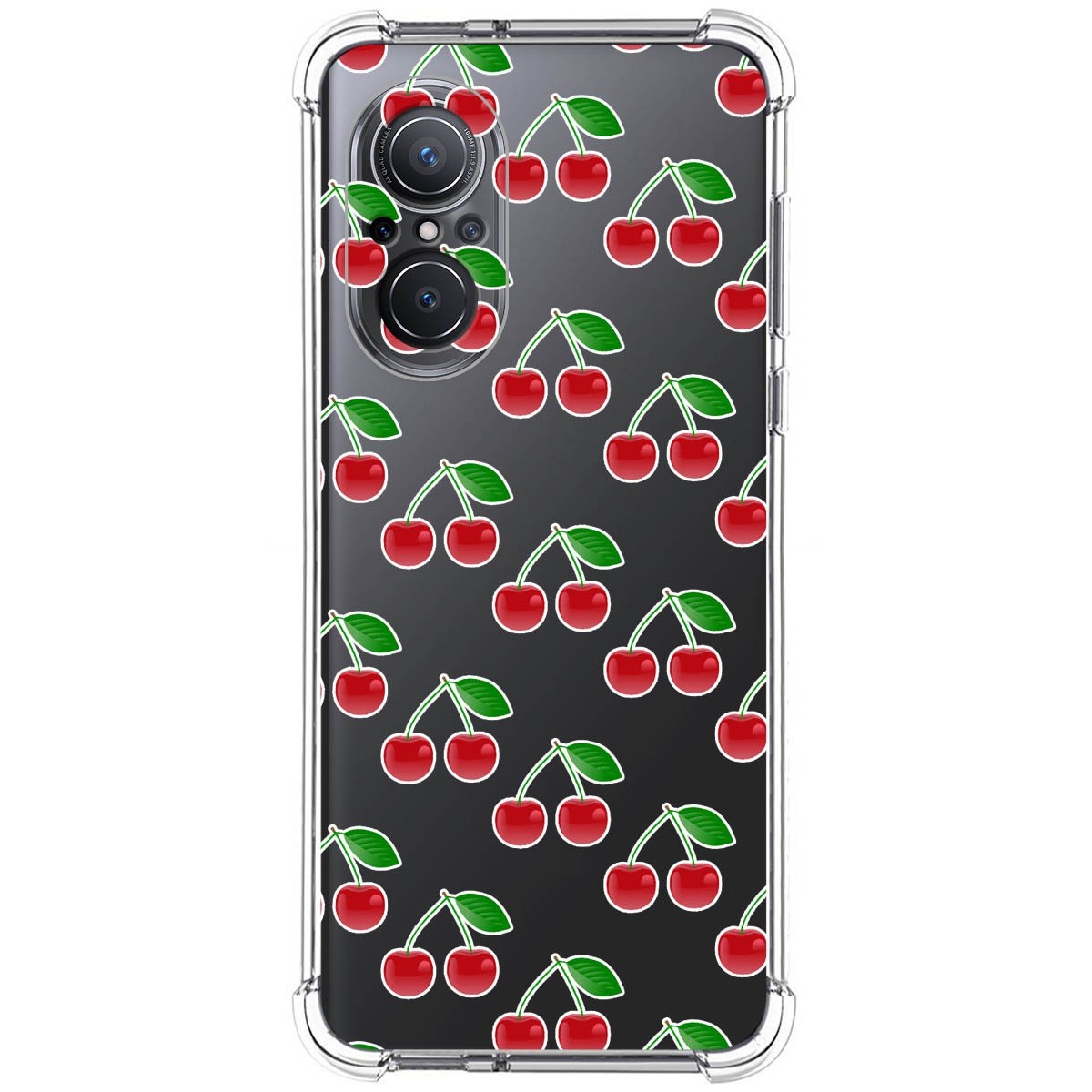 Funda Silicona Antigolpes para Huawei Nova 9 SE diseño Cerezas Dibujos