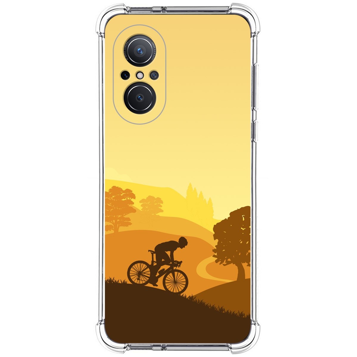 Funda Silicona Antigolpes para Huawei Nova 9 SE diseño Ciclista Dibujos