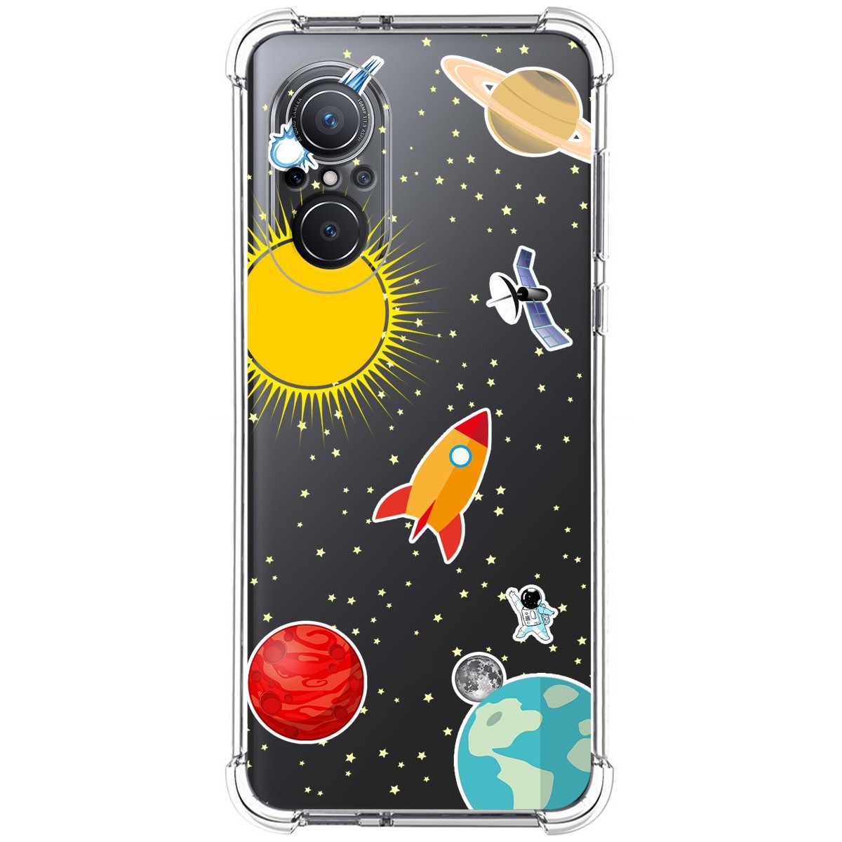 Funda Silicona Antigolpes para Huawei Nova 9 SE diseño Espacio Dibujos