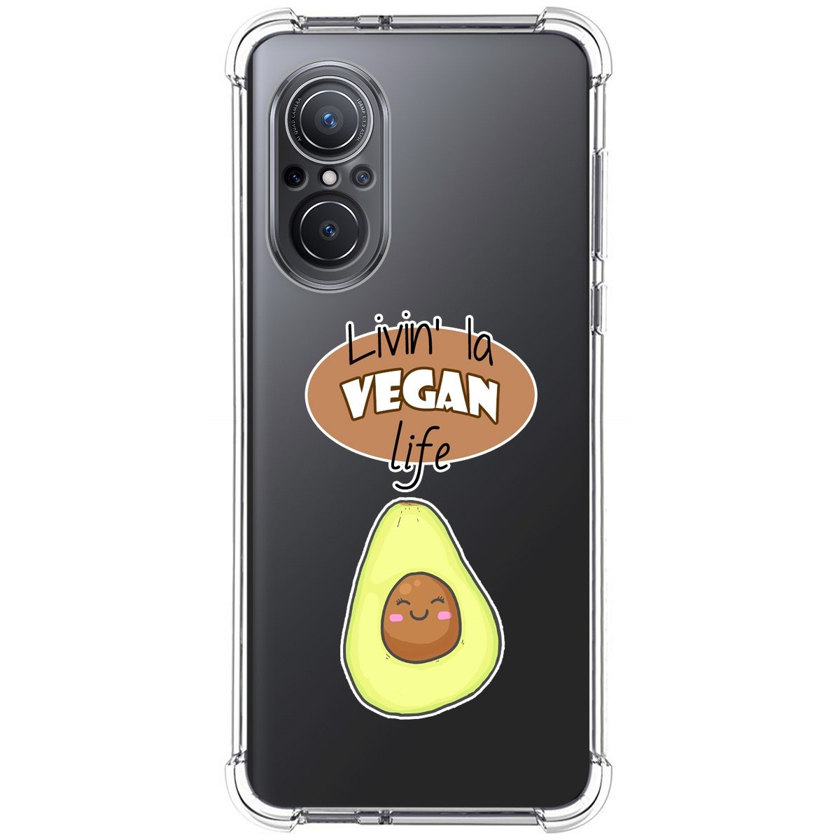 Funda Silicona Antigolpes para Huawei Nova 9 SE diseño Vegan Life Dibujos