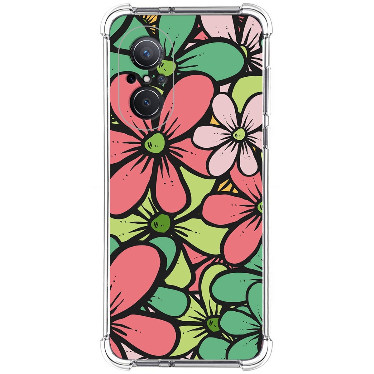 Funda Silicona Antigolpes para Huawei Nova 9 SE diseño Flores 02 Dibujos
