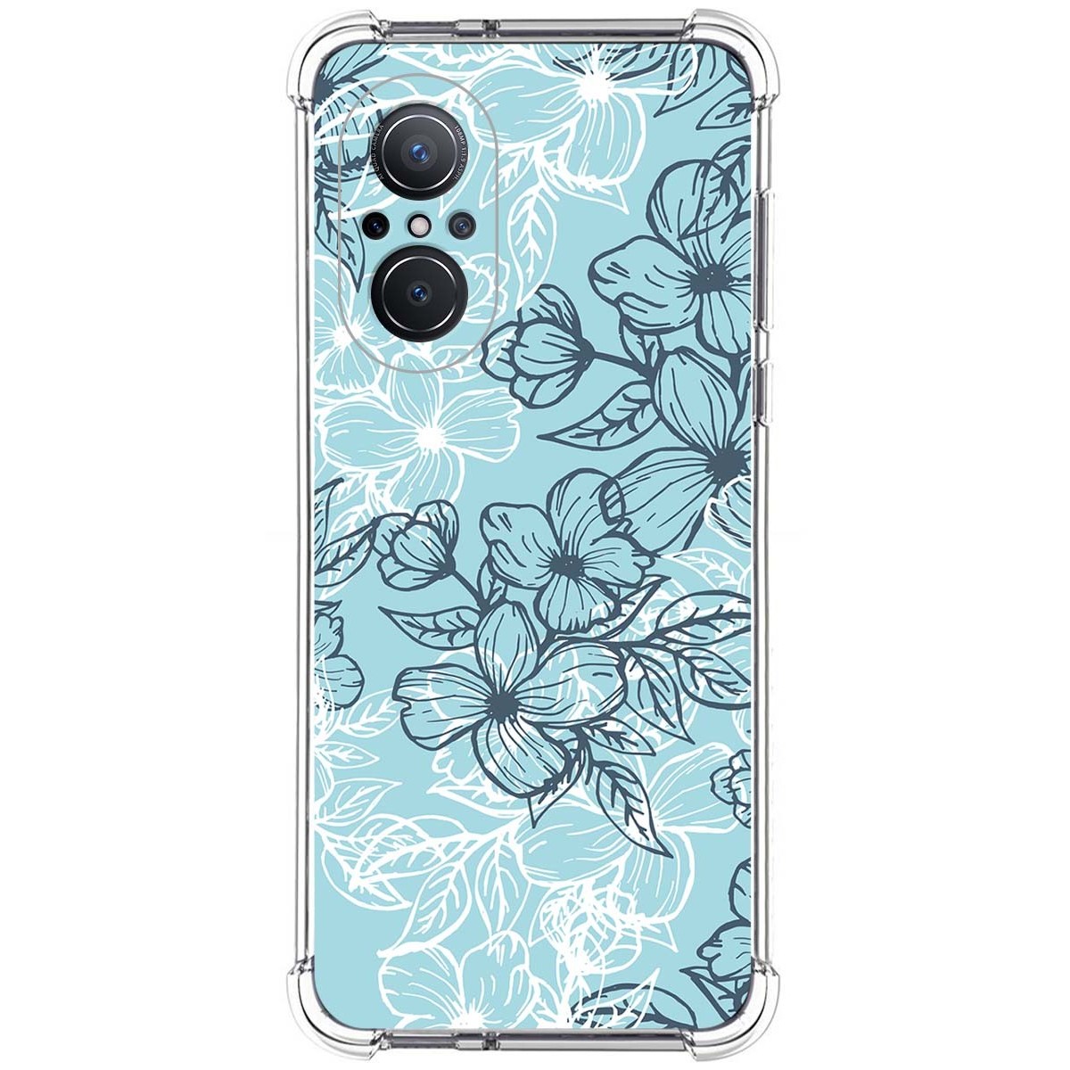 Funda Silicona Antigolpes para Huawei Nova 9 SE diseño Flores 03 Dibujos