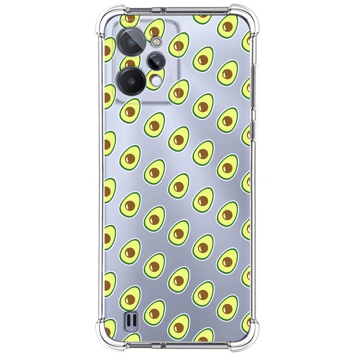 Funda Silicona Antigolpes para Realme C31 diseño Aguacate Dibujos
