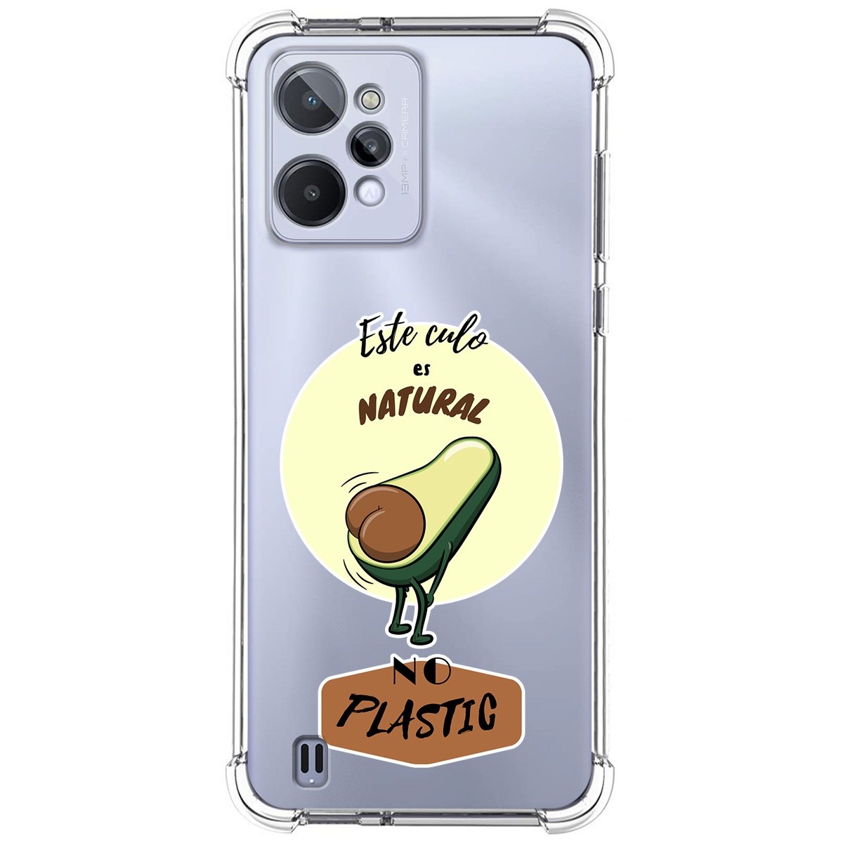 Funda Silicona Antigolpes para Realme C31 diseño Culo Natural Dibujos