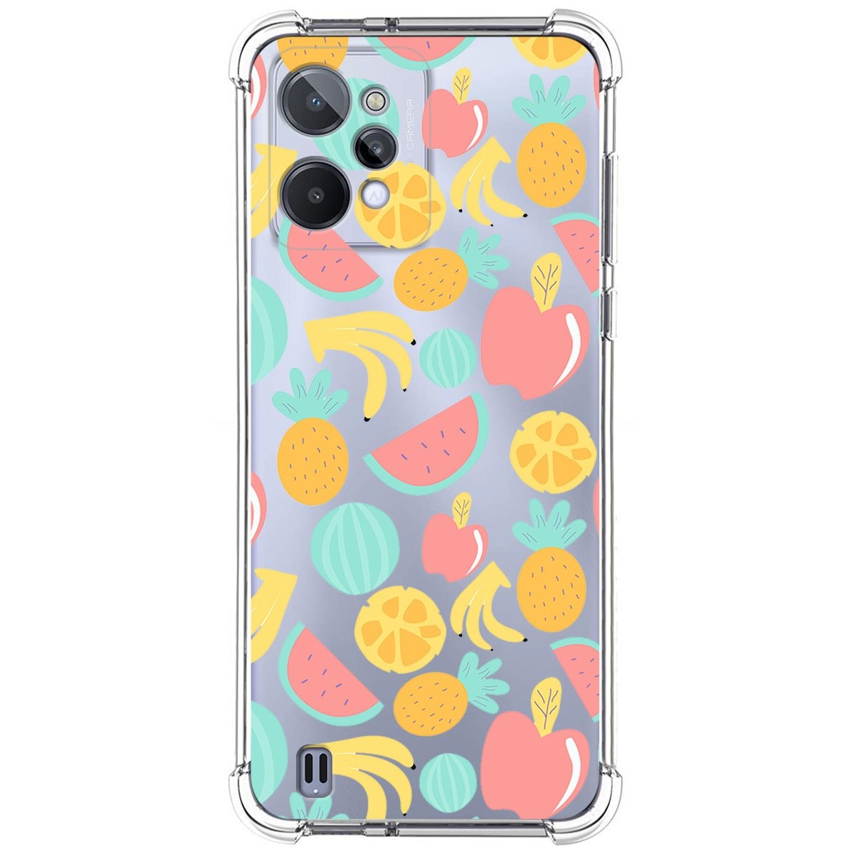 Funda Silicona Antigolpes para Realme C31 diseño Frutas 02 Dibujos