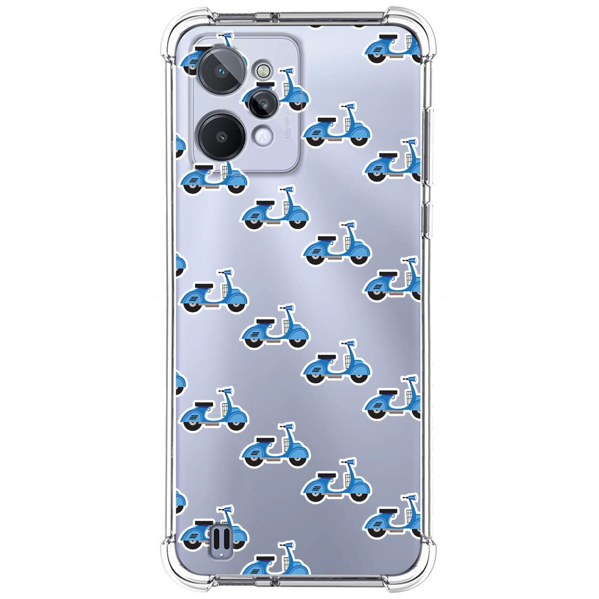 Funda Silicona Antigolpes para Realme C31 diseño Scooter Dibujos