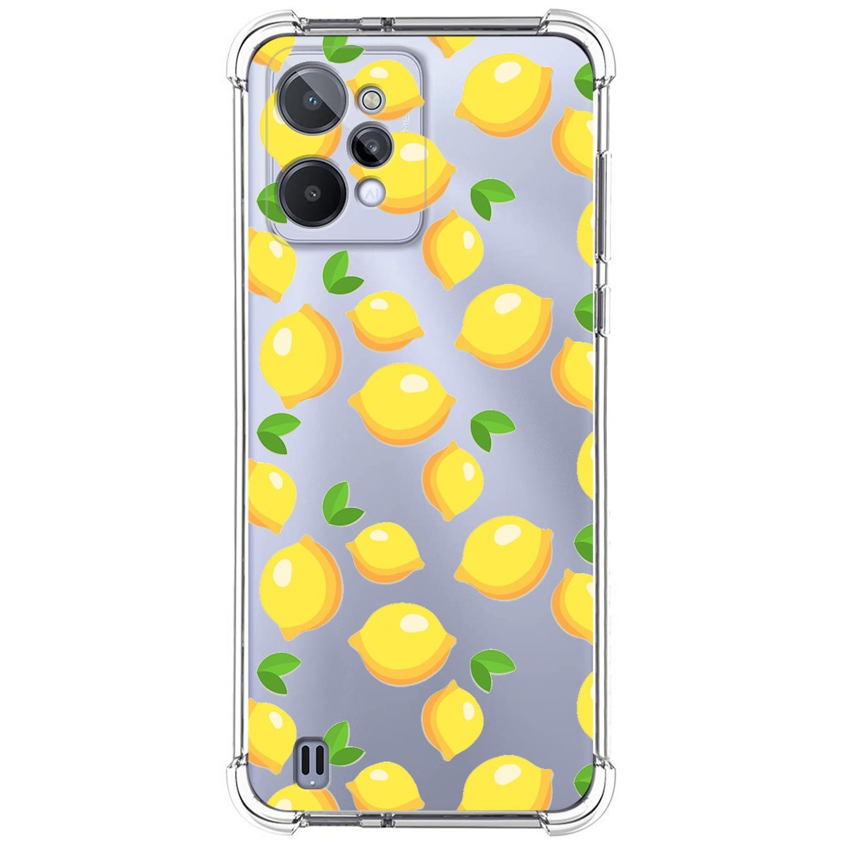 Funda Silicona Antigolpes para Realme C31 diseño Limones Dibujos