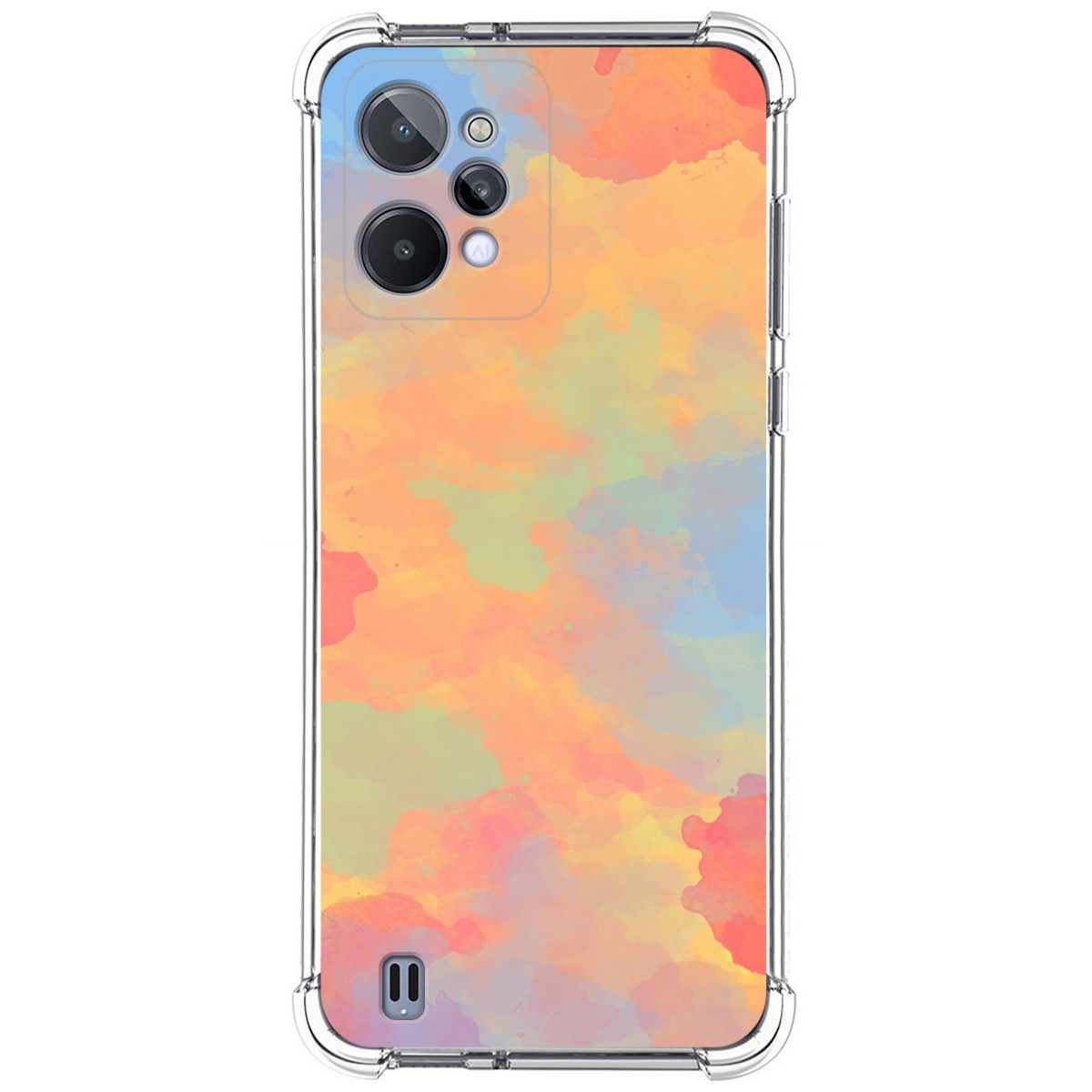 Funda Silicona Antigolpes para Realme C31 diseño Acuarela 08 Dibujos