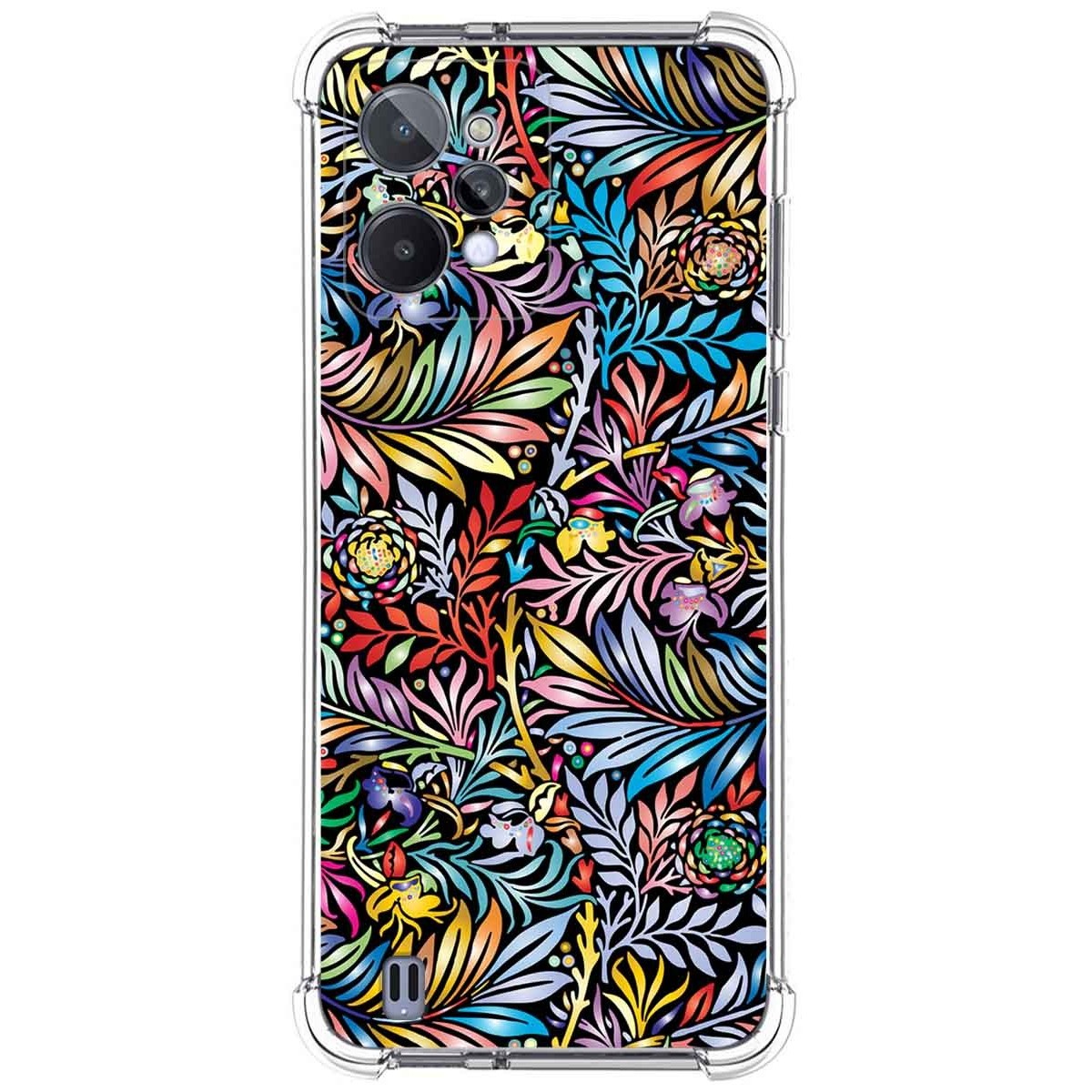 Funda Silicona Antigolpes para Realme C31 diseño Flores 04 Dibujos