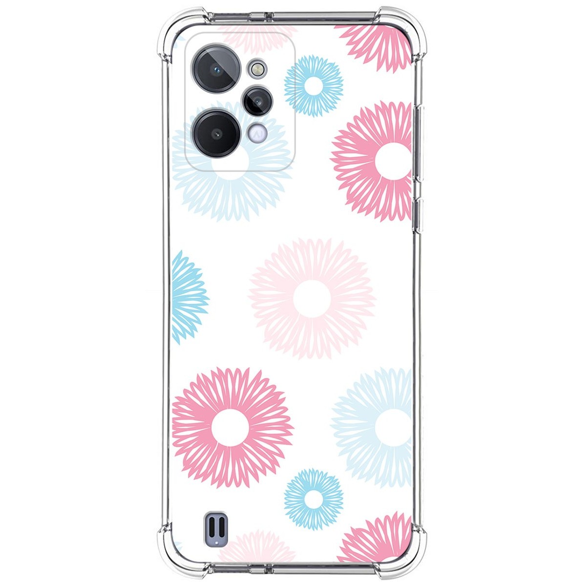 Funda Silicona Antigolpes para Realme C31 diseño Flores 06 Dibujos