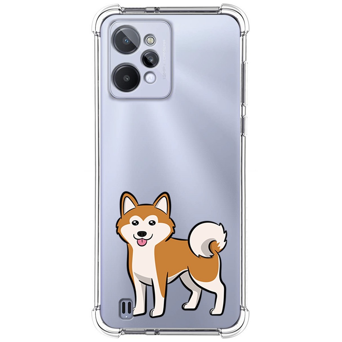 Funda Silicona Antigolpes para Realme C31 diseño Perros 02 Dibujos