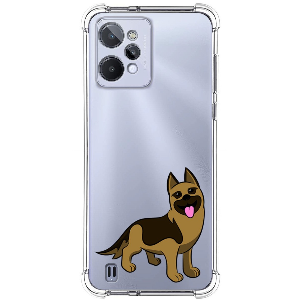 Funda Silicona Antigolpes para Realme C31 diseño Perros 03 Dibujos