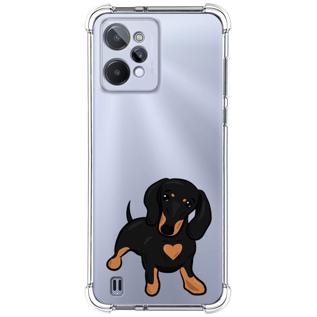 Funda Silicona Antigolpes para Realme C31 diseño Perros 04 Dibujos