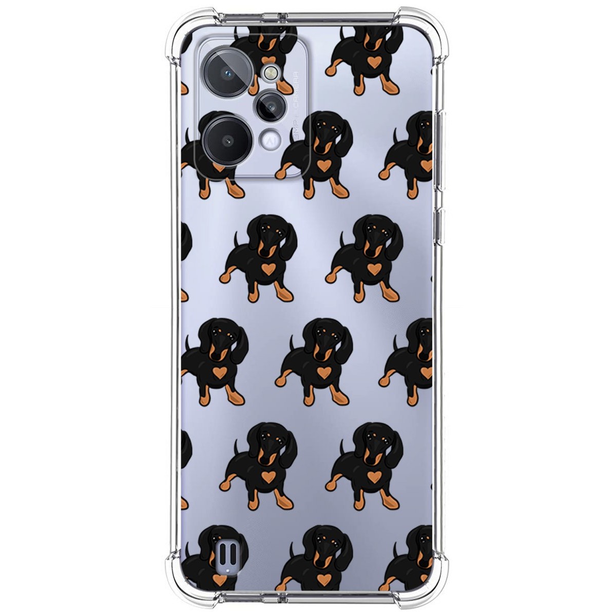Funda Silicona Antigolpes para Realme C31 diseño Perros 10 Dibujos
