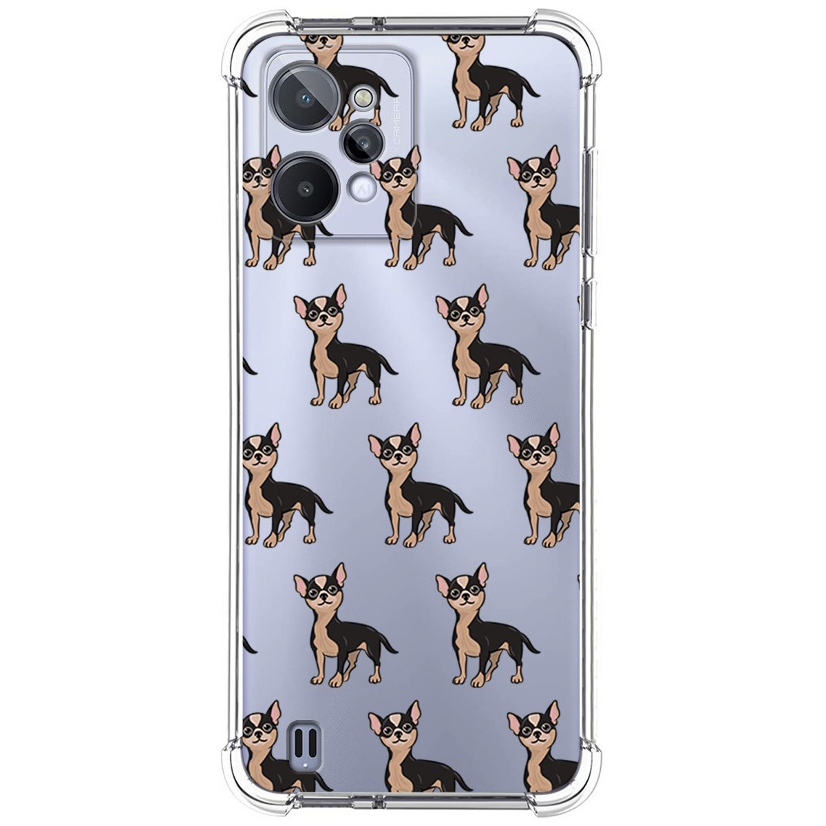Funda Silicona Antigolpes para Realme C31 diseño Perros 11 Dibujos