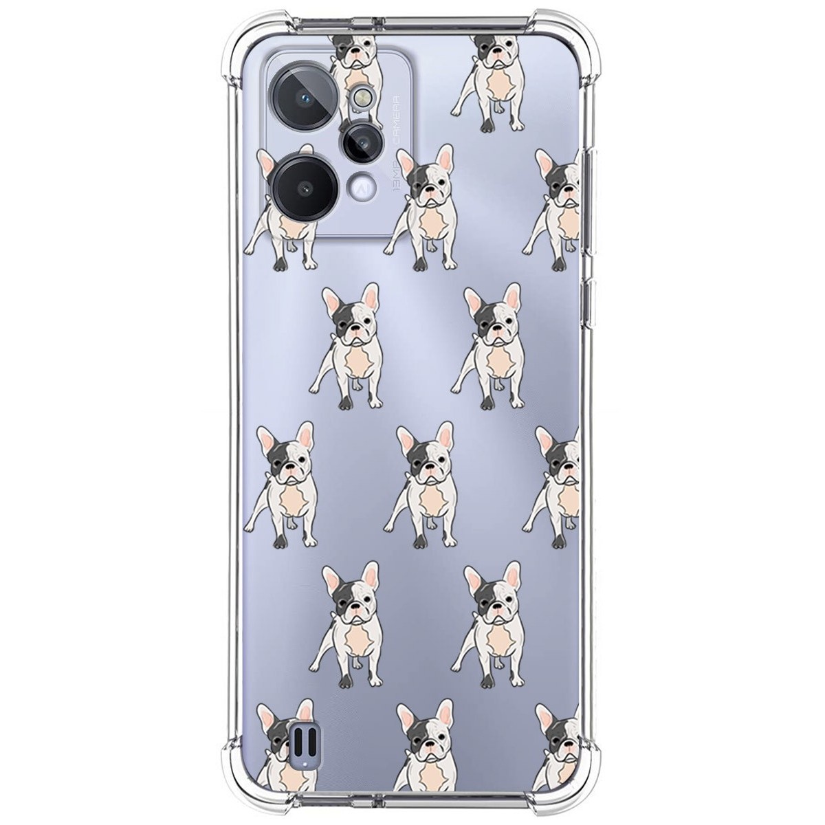 Funda Silicona Antigolpes para Realme C31 diseño Perros 12 Dibujos