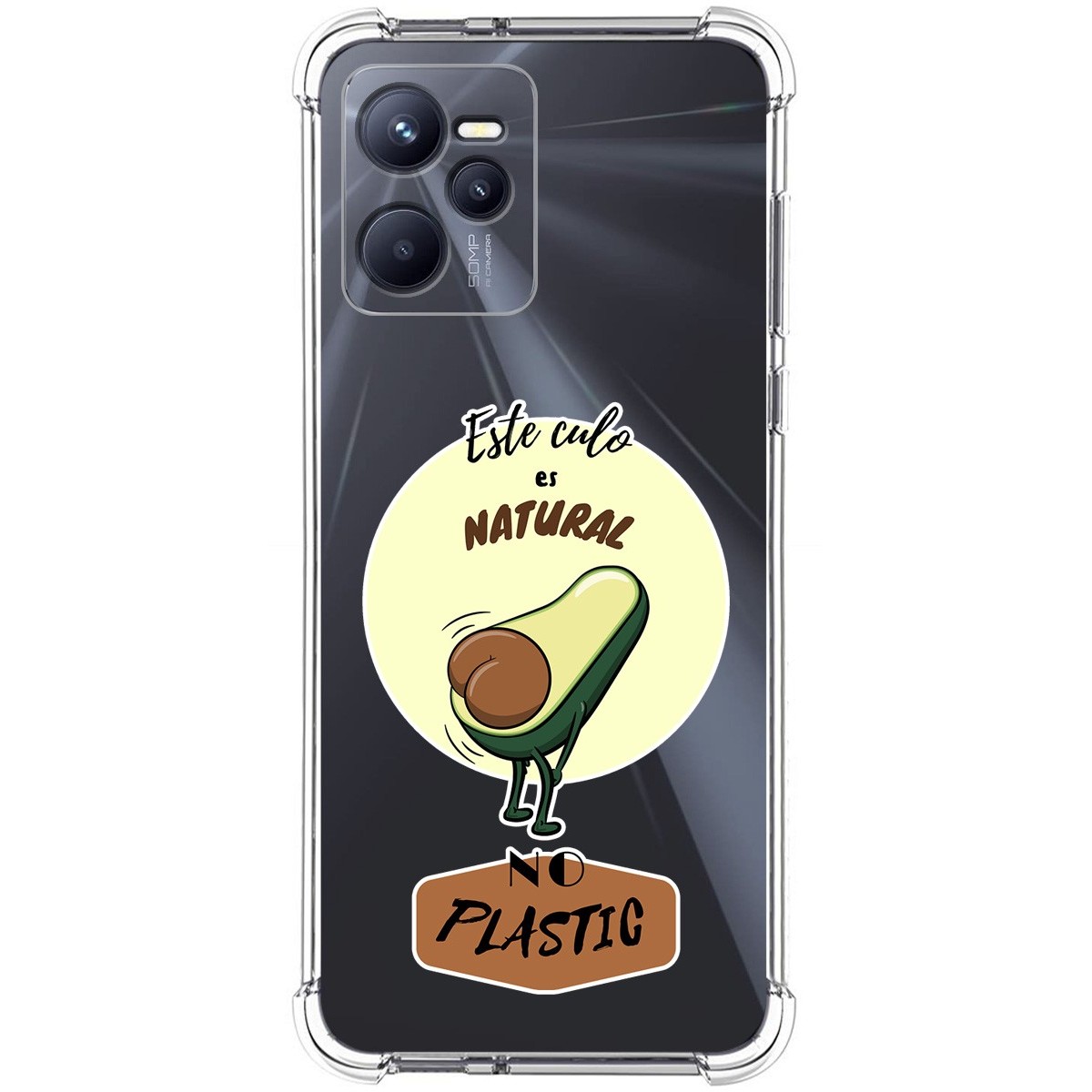 Funda Silicona Antigolpes para Realme C35 diseño Culo Natural Dibujos