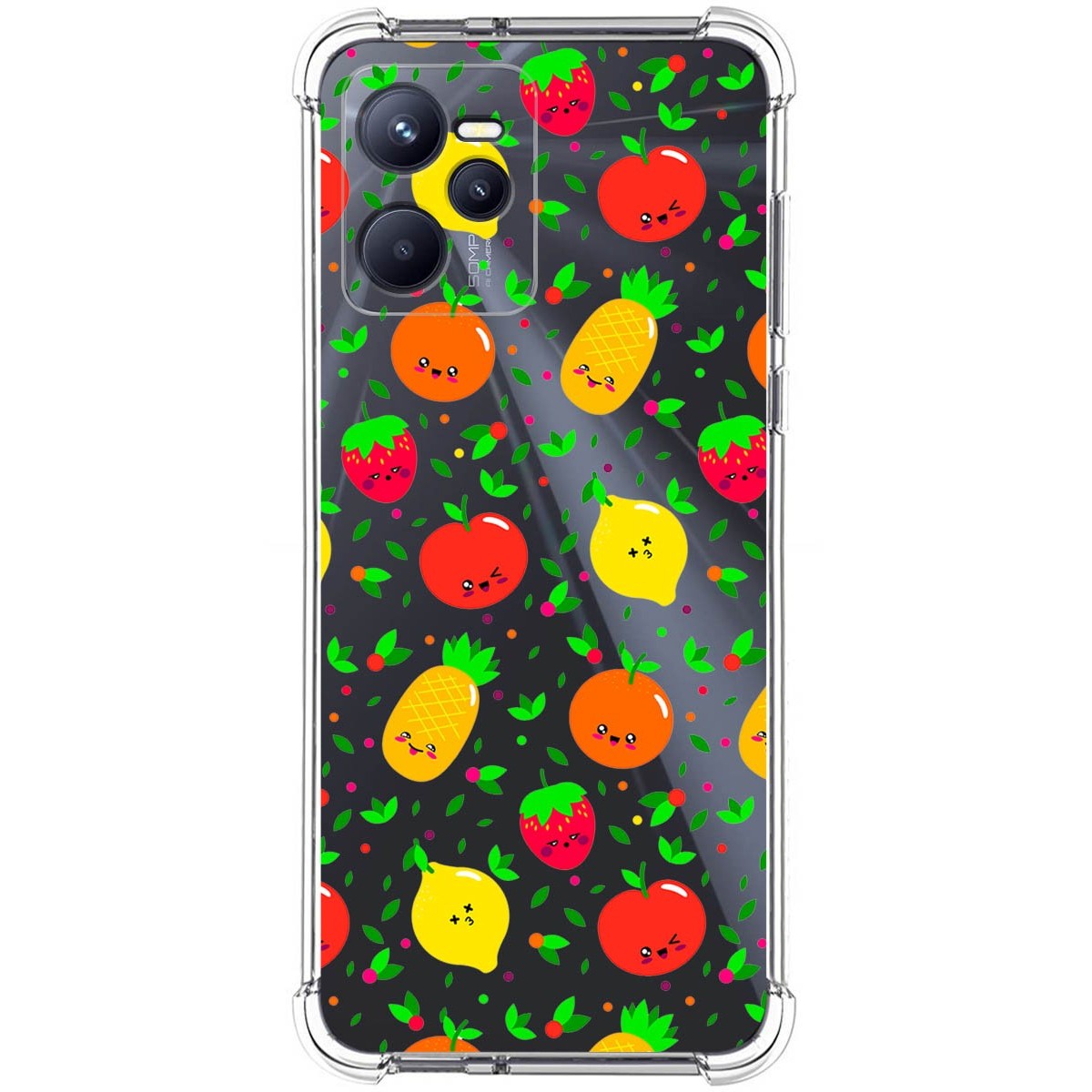 Funda Silicona Antigolpes para Realme C35 diseño Frutas 01 Dibujos