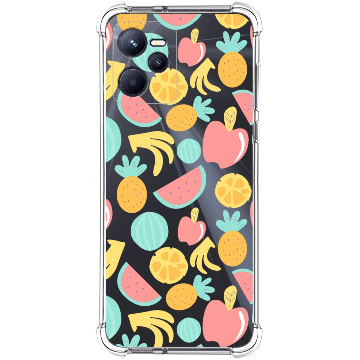Funda Silicona Antigolpes para Realme C35 diseño Frutas 02 Dibujos