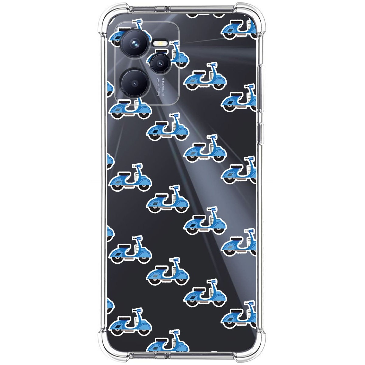 Funda Silicona Antigolpes para Realme C35 diseño Scooter Dibujos
