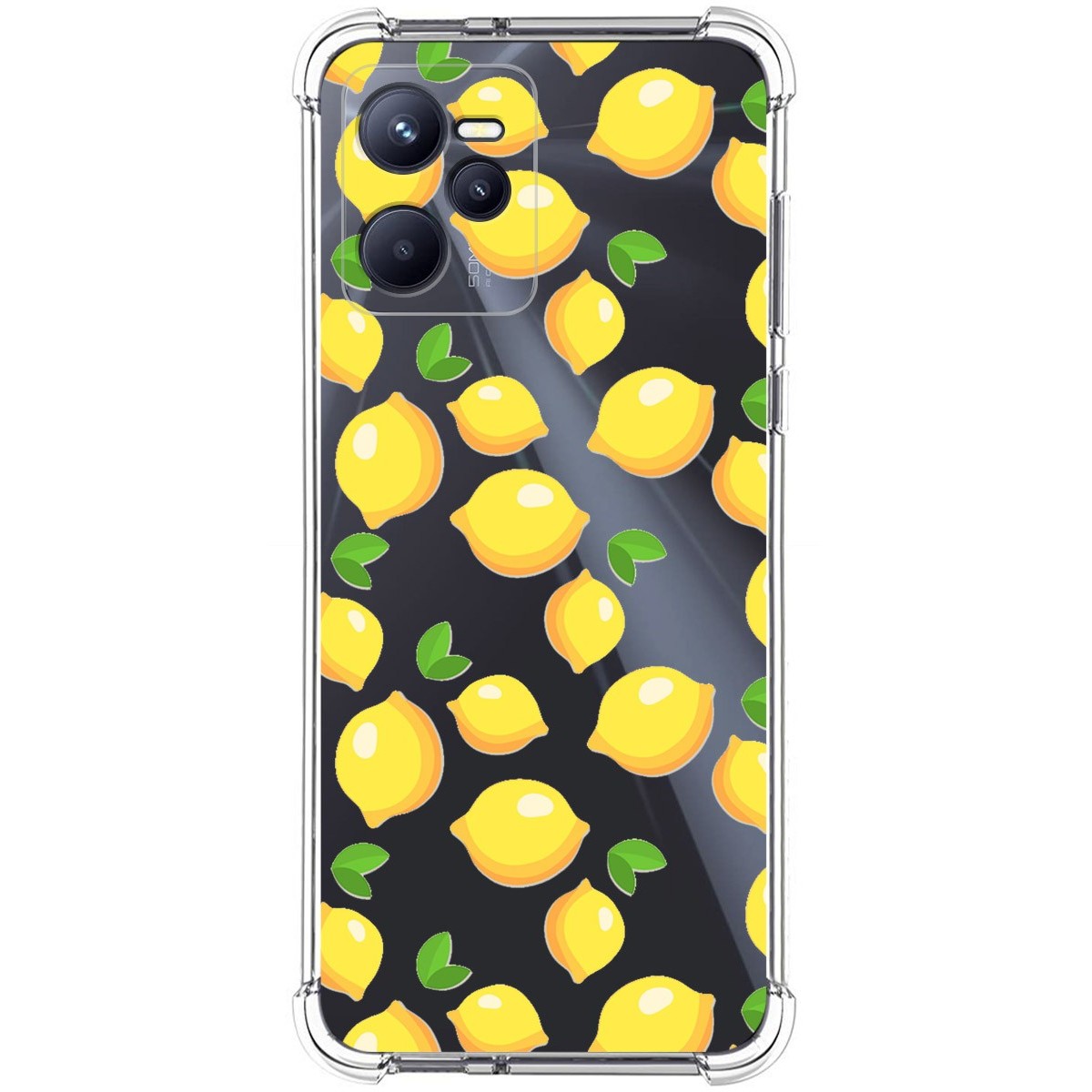 Funda Silicona Antigolpes para Realme C35 diseño Limones Dibujos