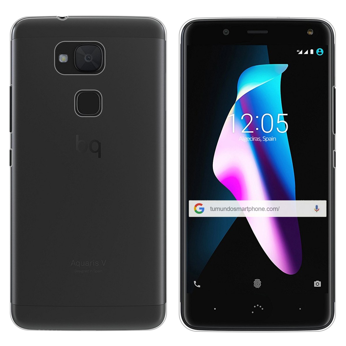 Funda Gel Tpu para Bq Aquaris V / Vs Color 100 % Transparente