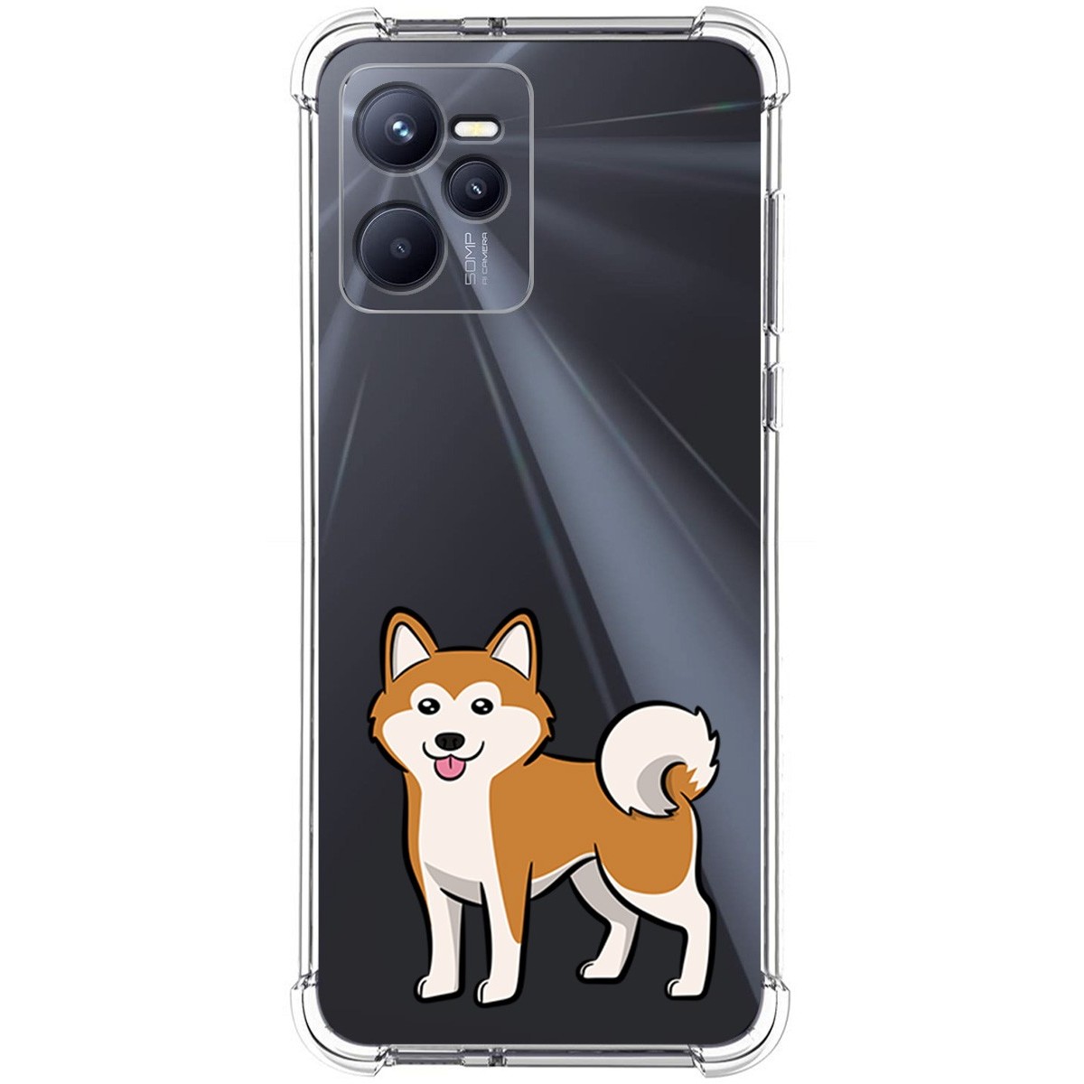 Funda Silicona Antigolpes para Realme C35 diseño Perros 02 Dibujos
