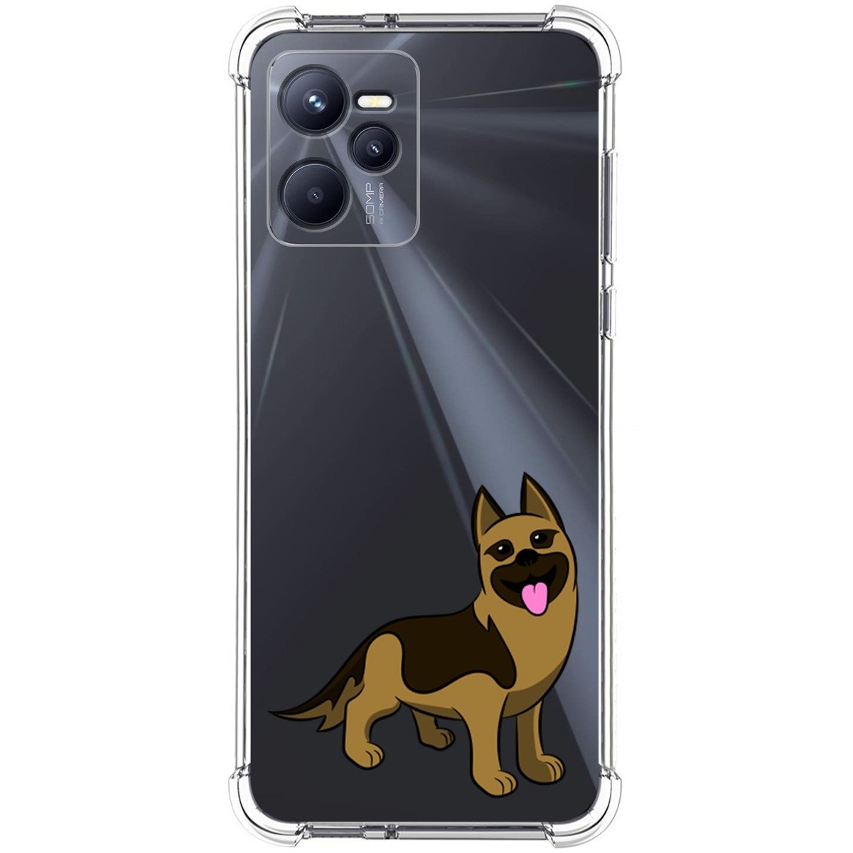 Funda Silicona Antigolpes para Realme C35 diseño Perros 03 Dibujos