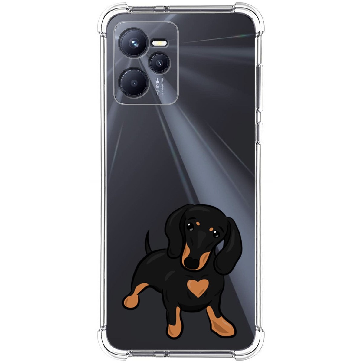 Funda Silicona Antigolpes para Realme C35 diseño Perros 04 Dibujos