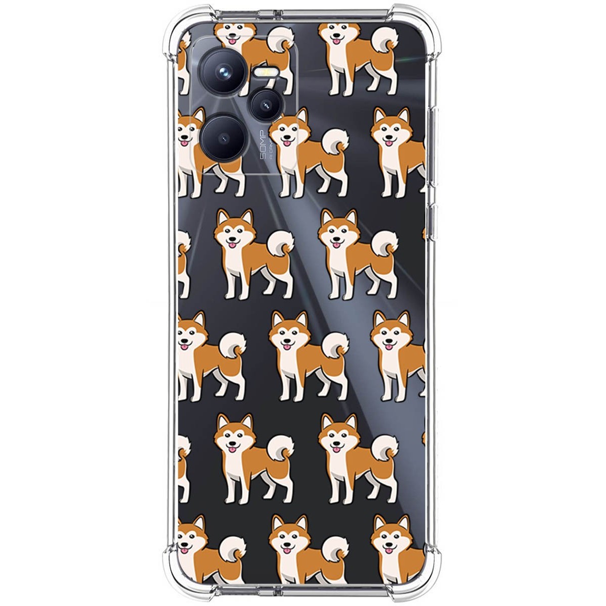 Funda Silicona Antigolpes para Realme C35 diseño Perros 08 Dibujos