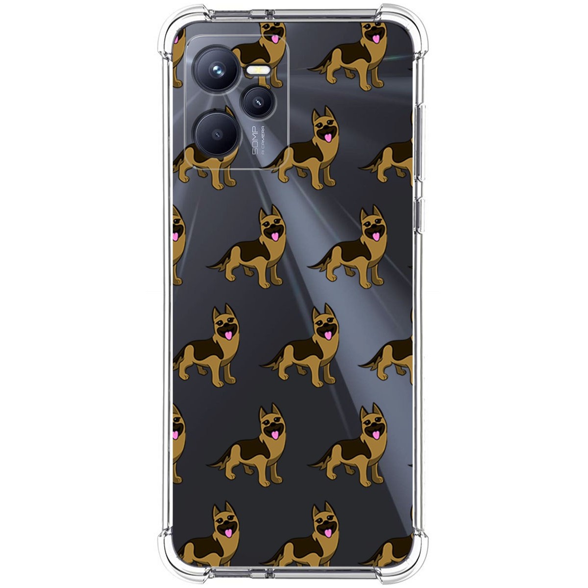 Funda Silicona Antigolpes para Realme C35 diseño Perros 09 Dibujos