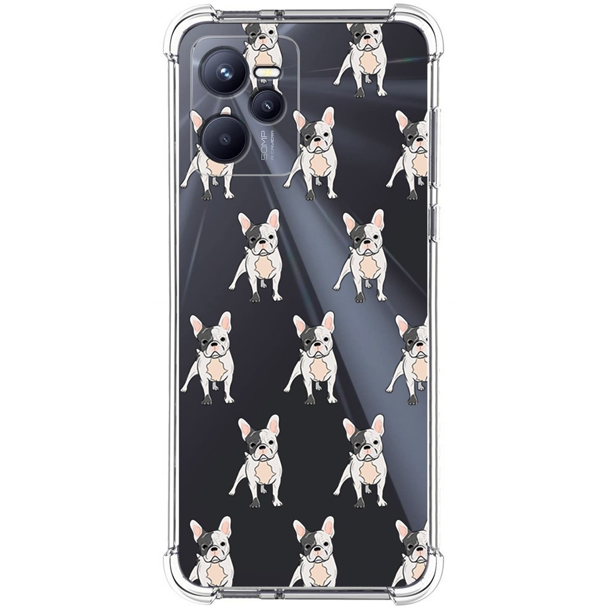Funda Silicona Antigolpes para Realme C35 diseño Perros 12 Dibujos