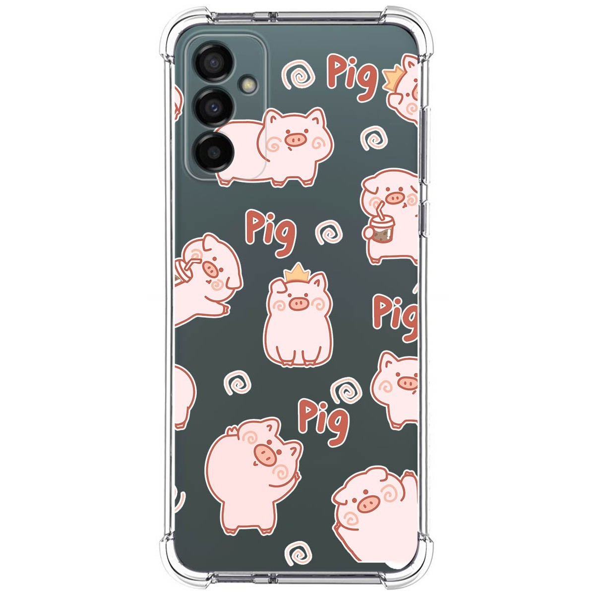 Funda Silicona Antigolpes para Samsung Galaxy M23 5G diseño Cerdos Dibujos