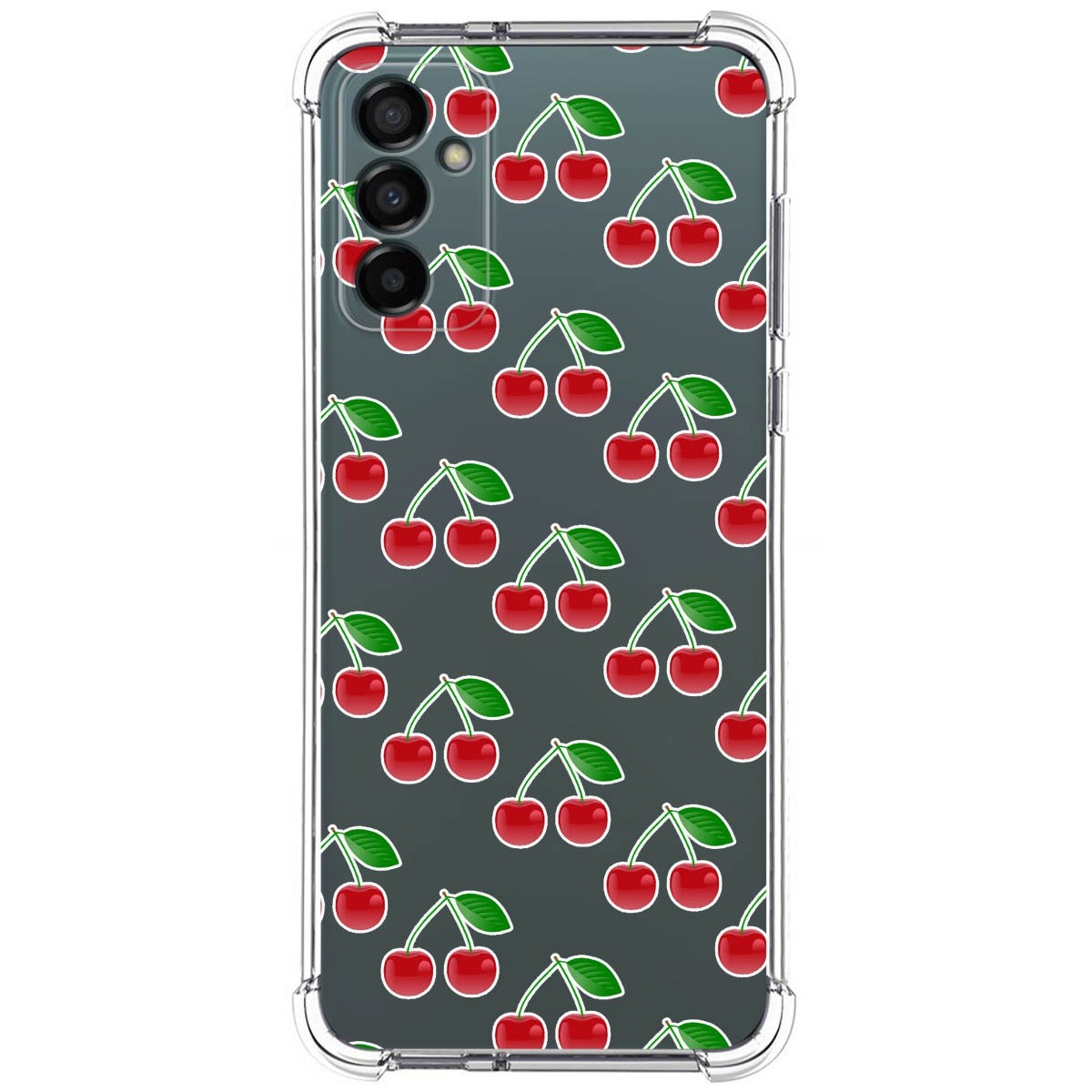 Funda Silicona Antigolpes para Samsung Galaxy M23 5G diseño Cerezas Dibujos