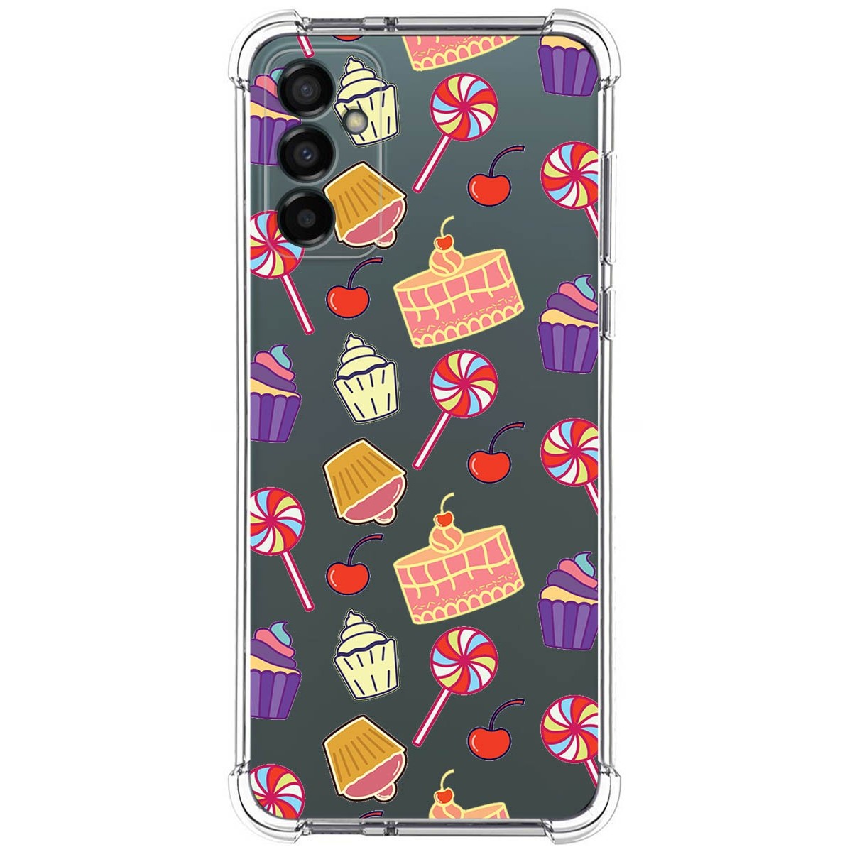 Funda Silicona Antigolpes para Samsung Galaxy M23 5G diseño Dulces 01 Dibujos