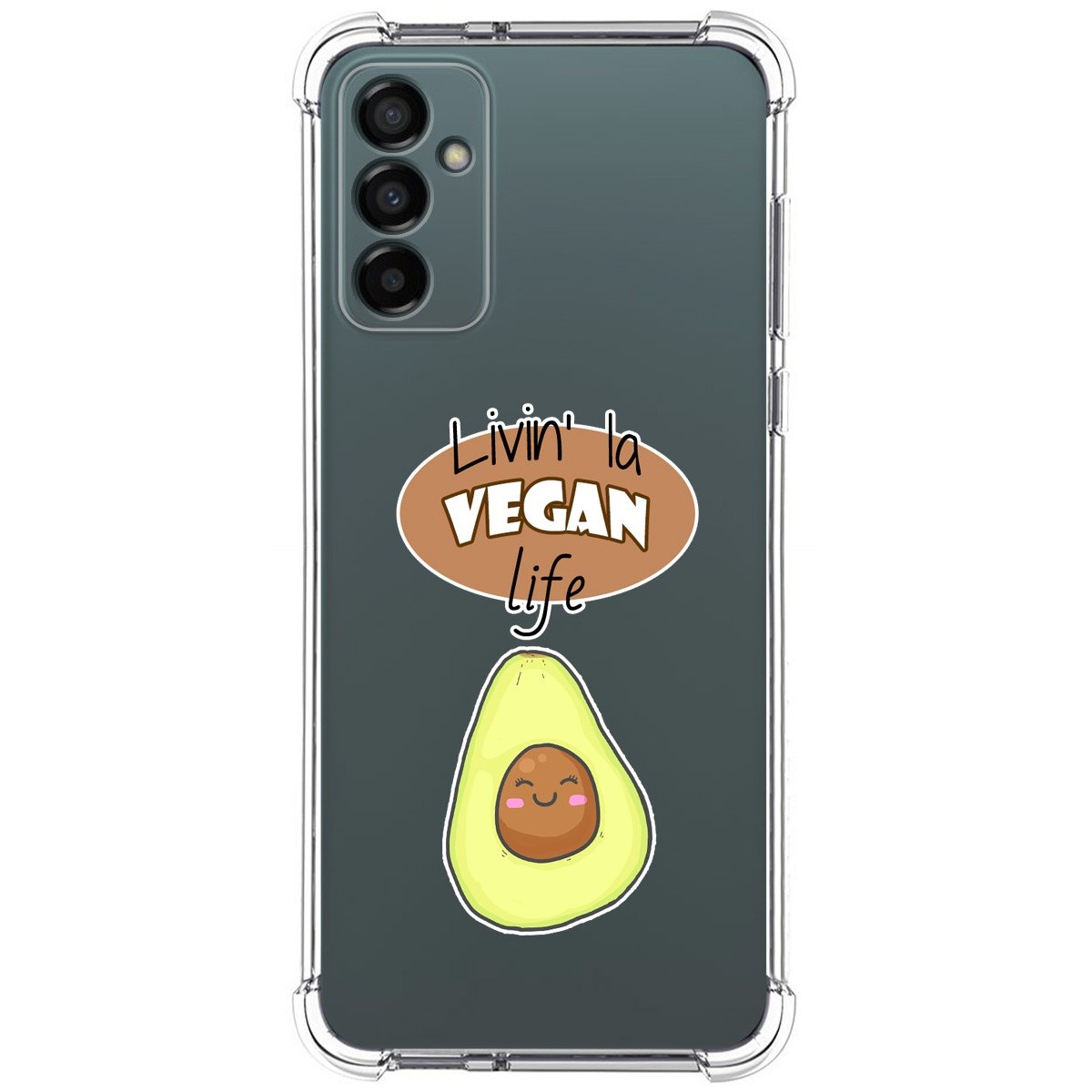 Funda Silicona Antigolpes para Samsung Galaxy M23 5G diseño Vegan Life Dibujos