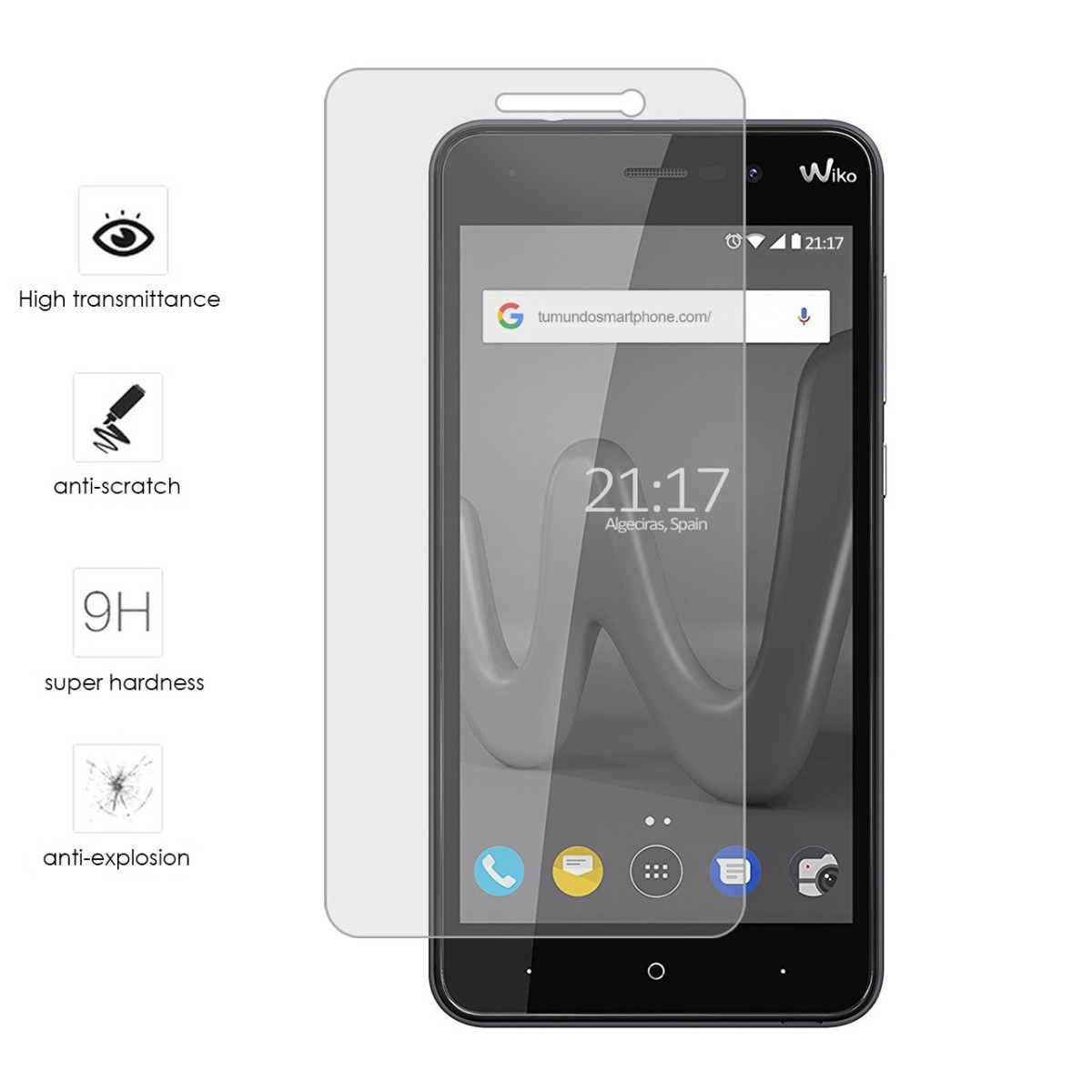 Protector Cristal Templado para Wiko Lenny4 Vidrio