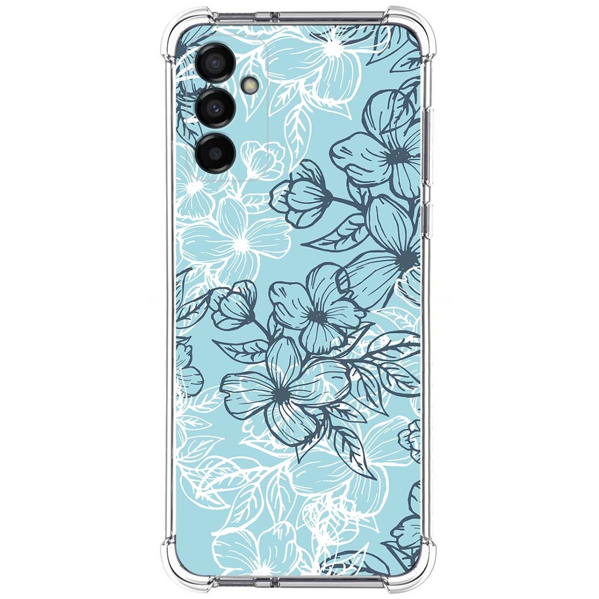 Funda Silicona Antigolpes para Samsung Galaxy M23 5G diseño Flores 03 Dibujos