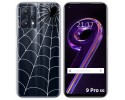Funda Silicona Transparente para Realme 9 Pro 5G diseño Araña Dibujos