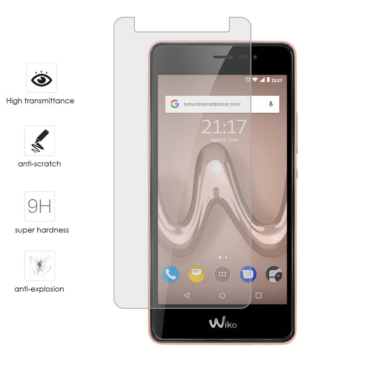 Protector Cristal Templado para Wiko Tommy2 Vidrio