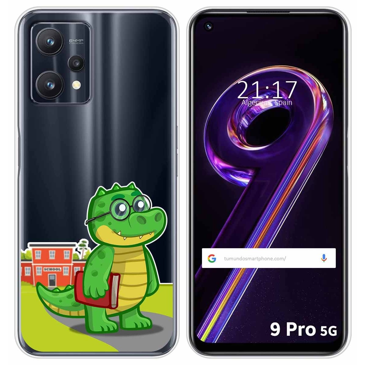Funda Silicona Transparente para Realme 9 Pro 5G diseño Coco Dibujos