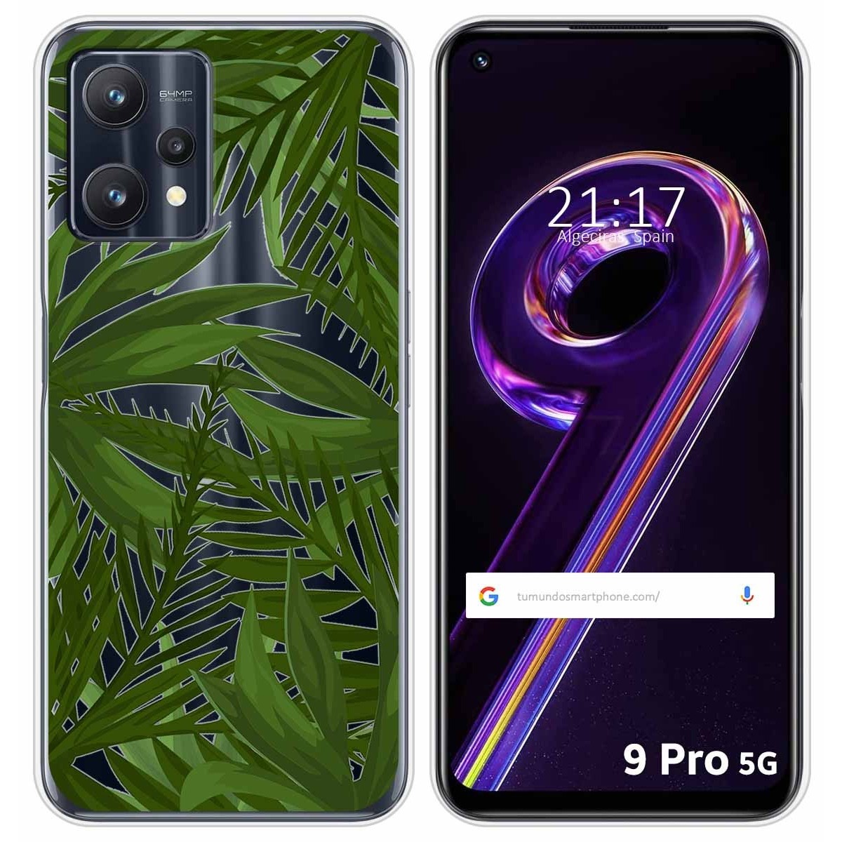 Funda Silicona Transparente para Realme 9 Pro 5G diseño Jungla Dibujos