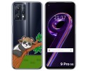 Funda Silicona Transparente para Realme 9 Pro 5G diseño Panda Dibujos