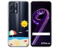 Funda Silicona Transparente para Realme 9 Pro 5G diseño Playa Dibujos