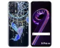 Funda Silicona Transparente para Realme 9 Pro 5G diseño Plumas Dibujos