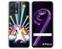 Funda Silicona Transparente para Realme 9 Pro 5G diseño Unicornio Dibujos