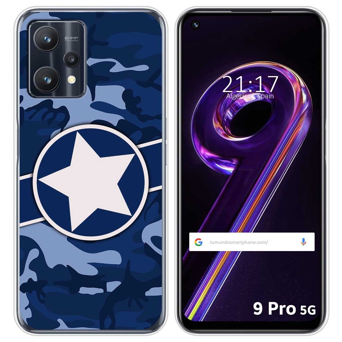 Funda Silicona para Realme 9 Pro 5G diseño Camuflaje 03 Dibujos